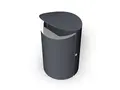 Kita avfallsdunk 60 l gr&#229; RAL7024 &#216;40 x H72 cm