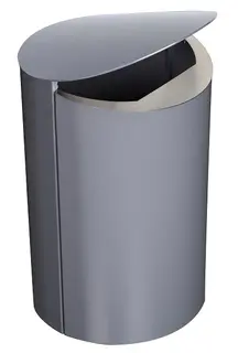 Kita avfallsdunk 60 l grå RAL7024 Ø40 x H72 cm