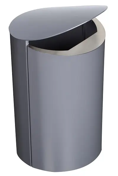 Kita avfallsdunk 60 l grå RAL7024 Ø40 x H72 cm 