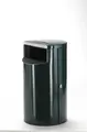 Avfallsdunk 30 l gr&#229; RAL 7024 &#216;31,5 cm x H58 cm