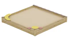 Prime Aino sandkasse L268 x B263 x H46 cm