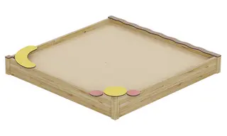 Prime Aino sandkasse L268 x B263 x H46 cm