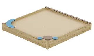 Prime Aino sandkasse L268 x B263 x H46 cm