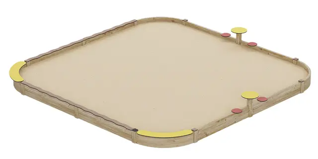 Prime Jalmari sandkasse bloom L505 x B505 x H47 cm 