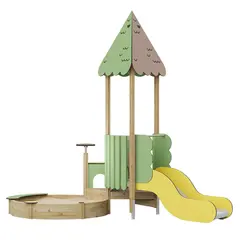 Prime Ewa sandkasse og lekemilj&#248; L320 x B275 x H327 cm