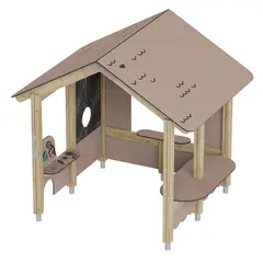 Prime Krister lekehus mist L220 x B182 x H210 cm