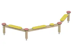 Prime trippel balansebom bloom L355 x B115 x H56 cm