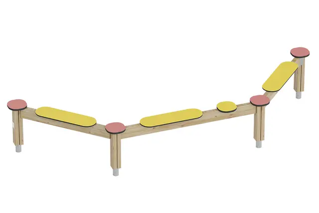 Prime trippel balansebom bloom L355 x B115 x H56 cm 