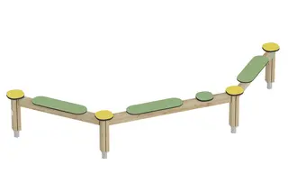 Prime trippel balansebom L355 x B115 x H56 cm