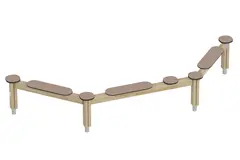 Prime trippel balansebom L355 x B115 x H56 cm