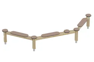 Prime trippel balansebom L355 x B115 x H56 cm