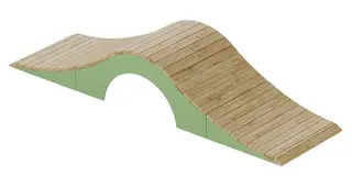 Prime Silja lekerampe med tunnel L333 x B91 x H59 cm