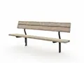 Scandinavia parkbenk med rygg L180 x B60 x H75 cm