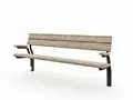 Scandinavia parkbenk med armlene L180 x B54 x H75 cm