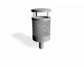 Nestor avfallsdunk 55  L L41 x B43 x H95 cm