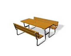 Hansa piknikbord med ryggstøtte L170 x B160 x H72 cm
