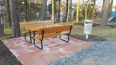 Hansa piknikbord med ryggst&#248;tte L170 x B160 x H72 cm