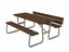 Hansa piknikbord med ryggst&#248;tte en side L230 x B160 x H72 cm