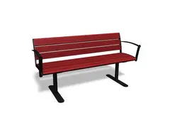 NIFO benk med rygg og armlener 3 seter L170 x B61 x H82 cm