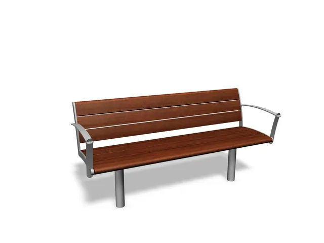 NIFO benk med rygg og armlener 3 seter L170 x B61 x H82 cm 