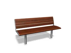 NIFO benk med rygg,uten armlener 3 seter L170 x B61 x H82 cm