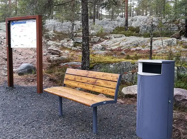 NIFO benk med rygg,uten armlener 3 seter L170 x B61 x H82 cm 