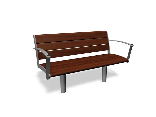 NIFO benk med rygg og armlener 2 seter L120 x B61 x H82 cm 