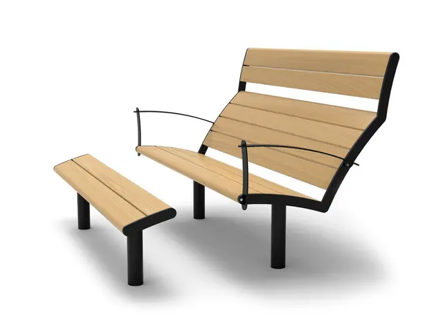 NIFO Easy Solbenk med fotskammel L170 x B131 x H103 cm 