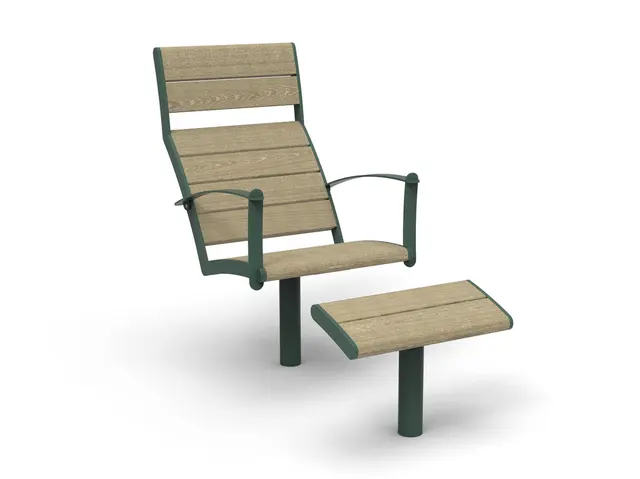 NIFO Easy Solstol med fotskammel L58 x B131 x H103 cm 