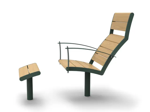 NIFO Easy Solstol med fotskammel L58 x B131 x H103 cm 