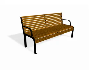 Nonstop Talking benk med armlene L180 x B64,5 x H90 cm