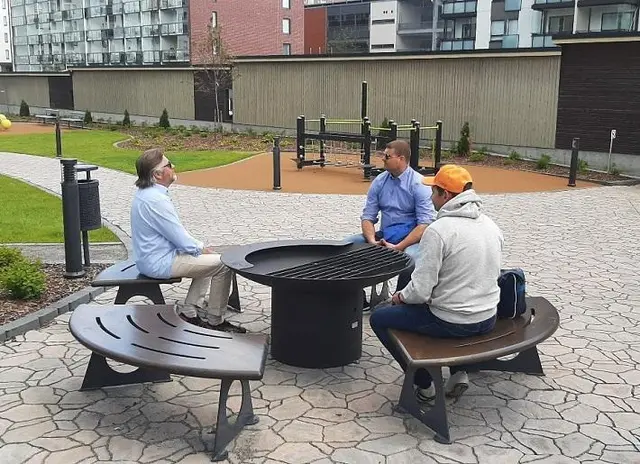 Grill Hilde L125 x B125 x H65 cm 