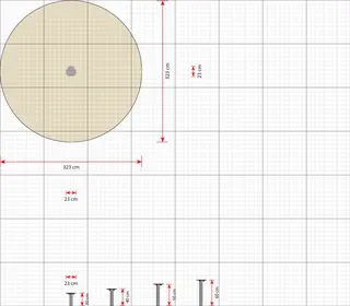 Balanseplate 30 cm L23 x B23 x H30 cm