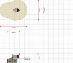 Little treasure island L267 x B120 x H196 cm