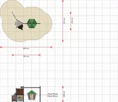 Robin island L365 x B235 x H202 cm