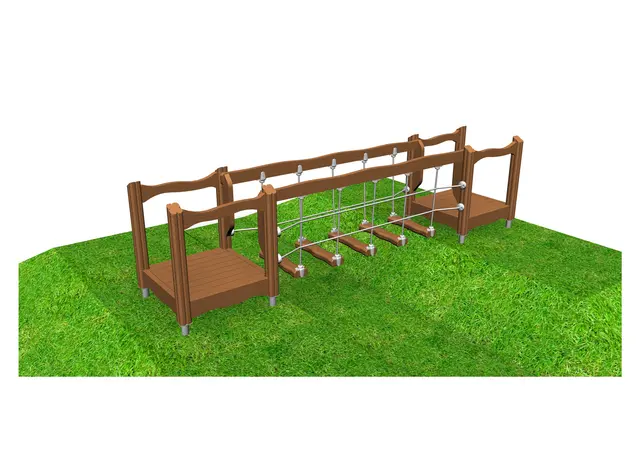 Flora balansebane med ramper L409 x B89 x H105 cm 