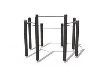 Finno Kolbøttestativ i sirkel L249 x B249 x H201 cm