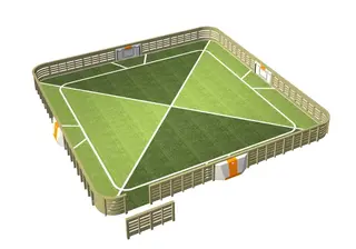 Ballbinge til Toro Interaktive mål L13800 x B13800 cm