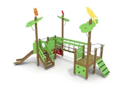 Finno lekesenter med sklie L572 x B417 x H383 cm