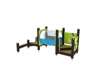 Finno Lekeapparat med tunell L286 x B170 x H139 cm