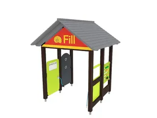 Finno Bensinstasjon uten gulv L220 x B212 x H258 cm