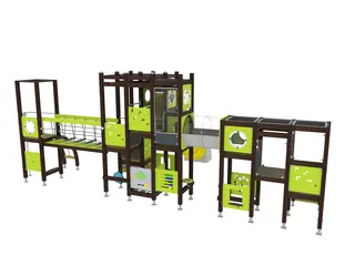 Finno leketårn med tunell sklie