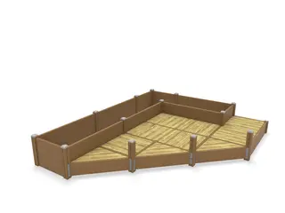 Plantekasse med platå