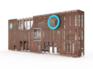 Maze - vertikalt labyrinttårn medium L1373 x B230 x H560 cm