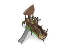 Flora aktivitetst&#229;rn med to sklier L490 x B643 x H387 cm