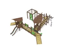 Flora leke- og klatresystem L872 x B991 x H382 cm