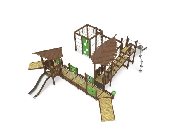 Flora leke- og klatresystem L872 x B991 x H382 cm 