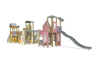 Finno aktivitetsby stor L1506 x B434 x H392 cm