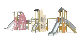 Finno aktivitetsby stor L1506 x B434 x H392 cm