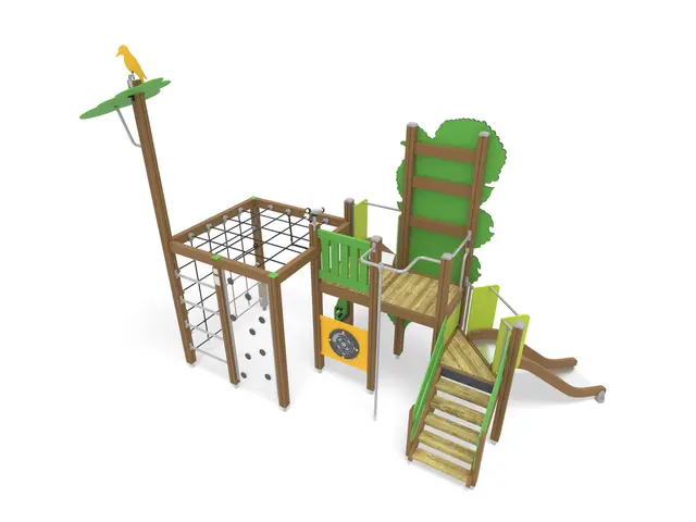 Finno Aktivitetstårn med 2 sklier 